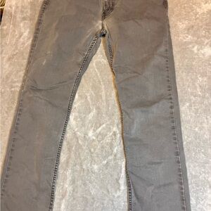 Levi's 511 Stone Gray Light Wash Denim Jeans W33x32L Slim Fit Zipper Fly Red Tab